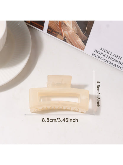 Beau - Minimalist Square Openwork Hair Claw Clip