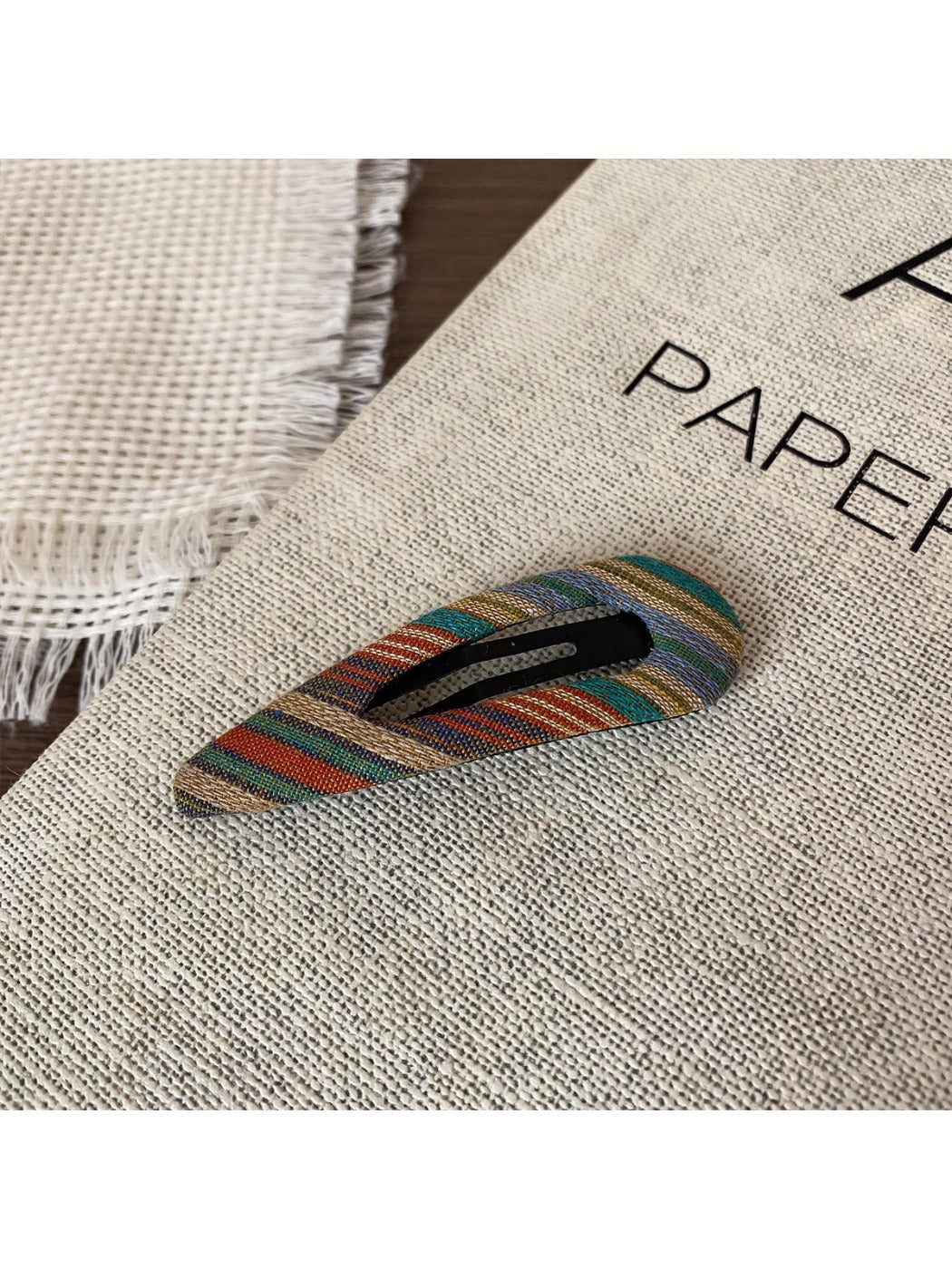 Beau - Vintage Striped Hair Clip