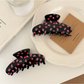 Beau - Floral Print Glossy Plastic Claw Clip