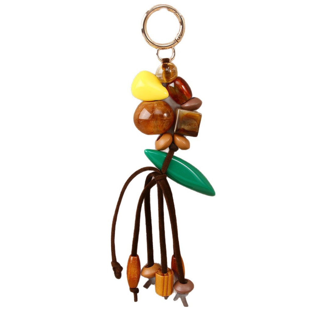Keypus - Boho Style Beaded Key Ring Bag Charm