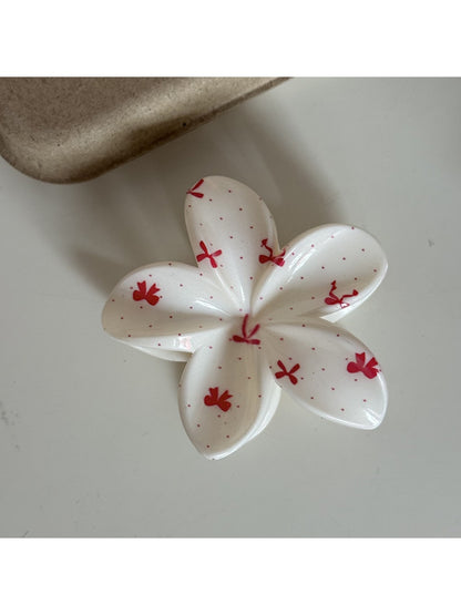 Beau - Adorable Plumeria Shaped Hair Claw Clip