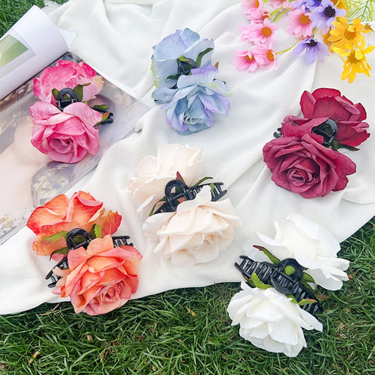 Beau - Sweet Style Rose Design Claw Clip