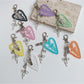 Keypus - Heart Pendant Bow Detail Bag Charm Keychain