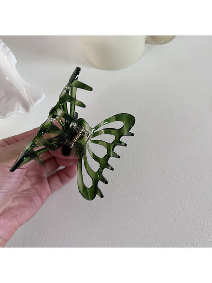 Beau - Green Twill Hair Clip