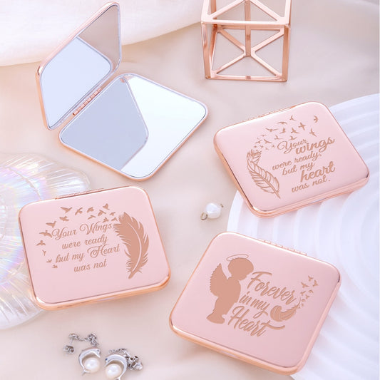 Mirroray - Portable Alloy Glass Compact Hand Mirror
