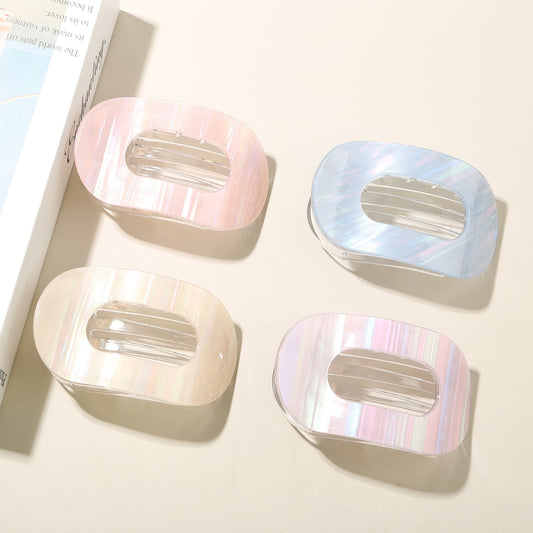 Beau - Oval Acetate Geometric Hair Clip