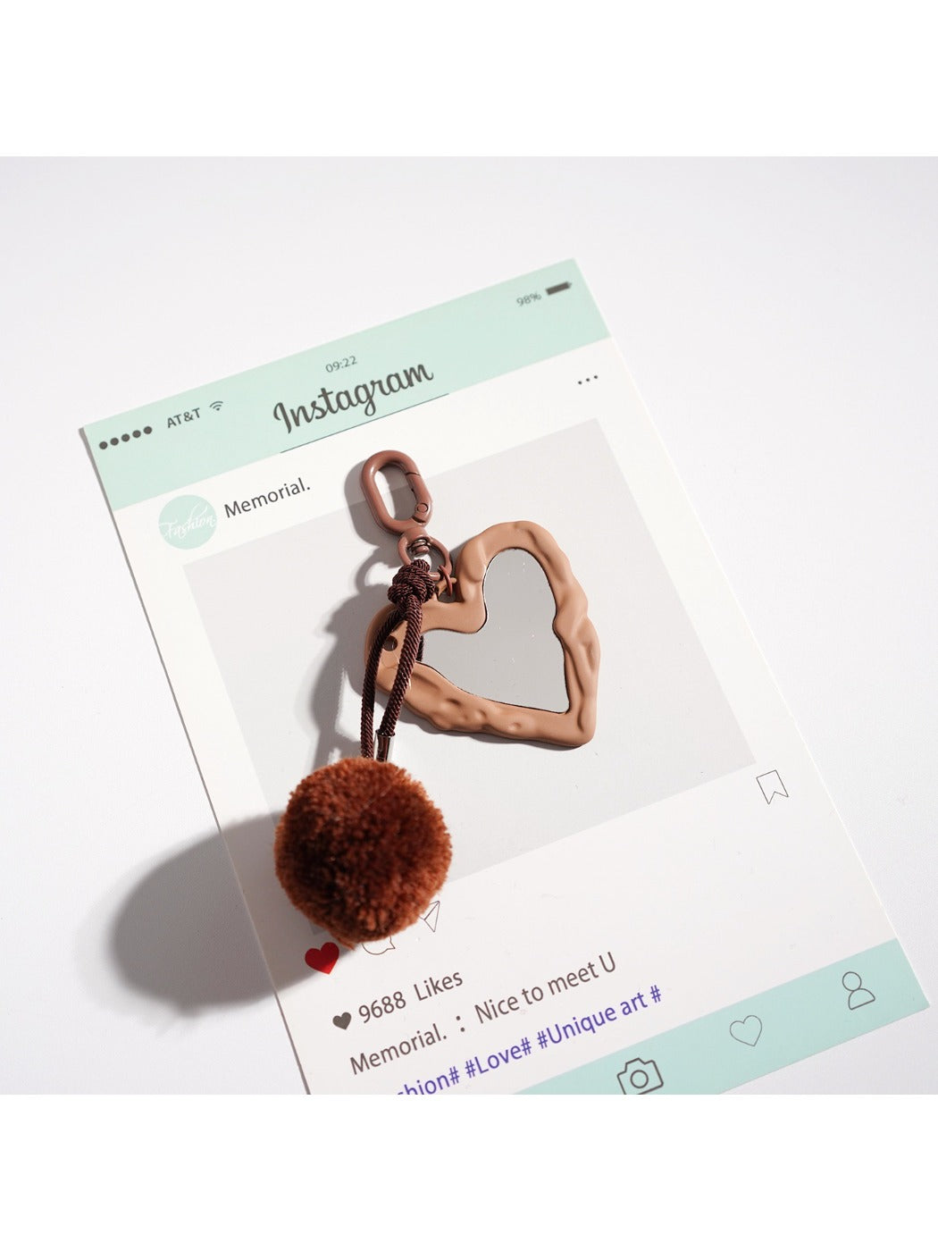 Keypus - Heart Shaped Macaron Keychain