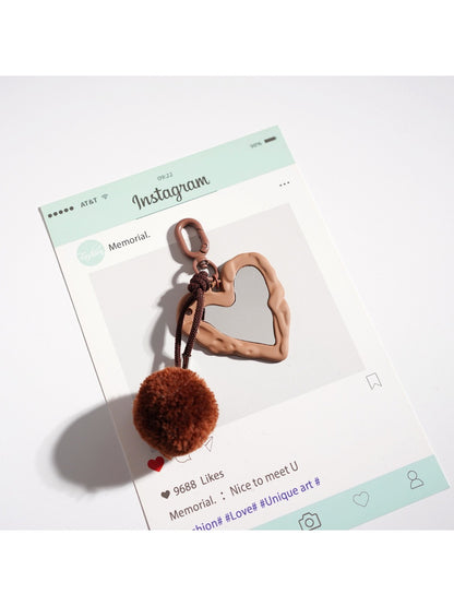 Keypus - Heart Shaped Macaron Keychain
