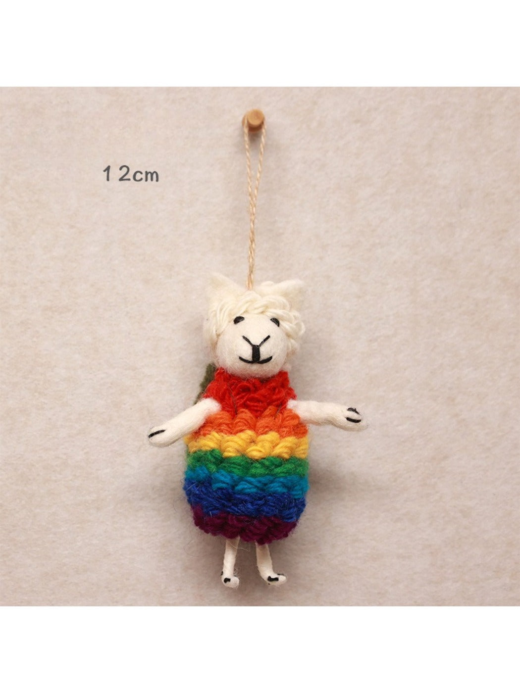 Fletery - Cute Sheep Hanging Ornament 3D Plush Doll