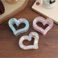 Beau - Iridescent Heart Shaped Claw Clip