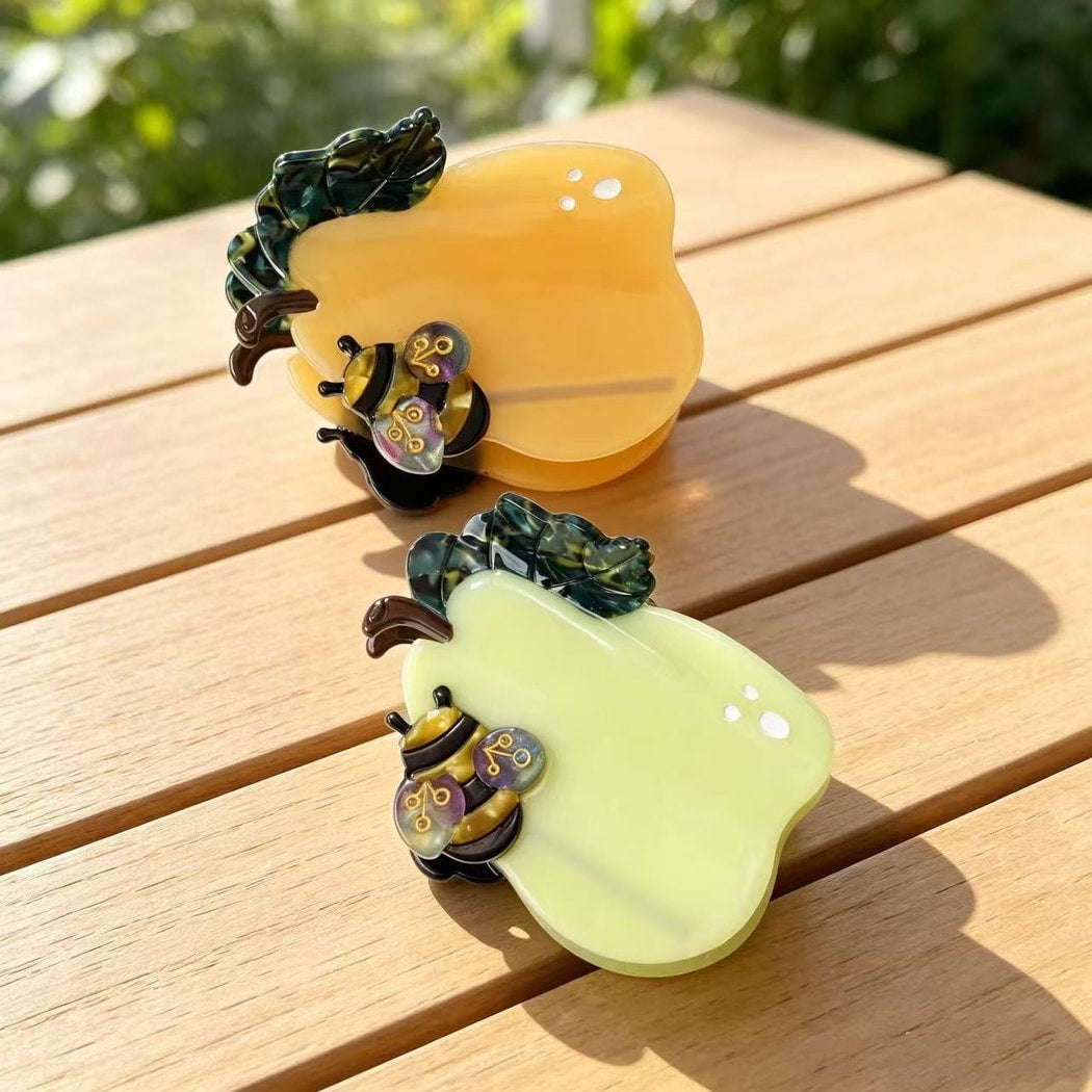 Beau - Sweet Style Pear Shape Acetate Claw Clip