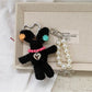 Keypus - Long Ear Rabbit Plush Beaded Chain Bag Charm