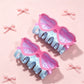 Beau acrylic claw clip shaped like eyeglasses in clear material