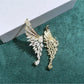 Earedge - Openwork Angel Wing Drop Earrings