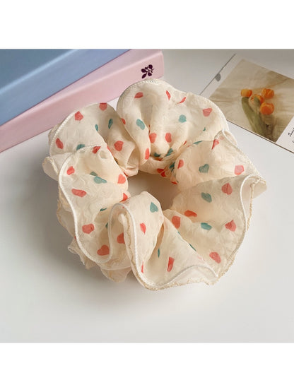 Gifty - Heart Polka Dot Scrunchie