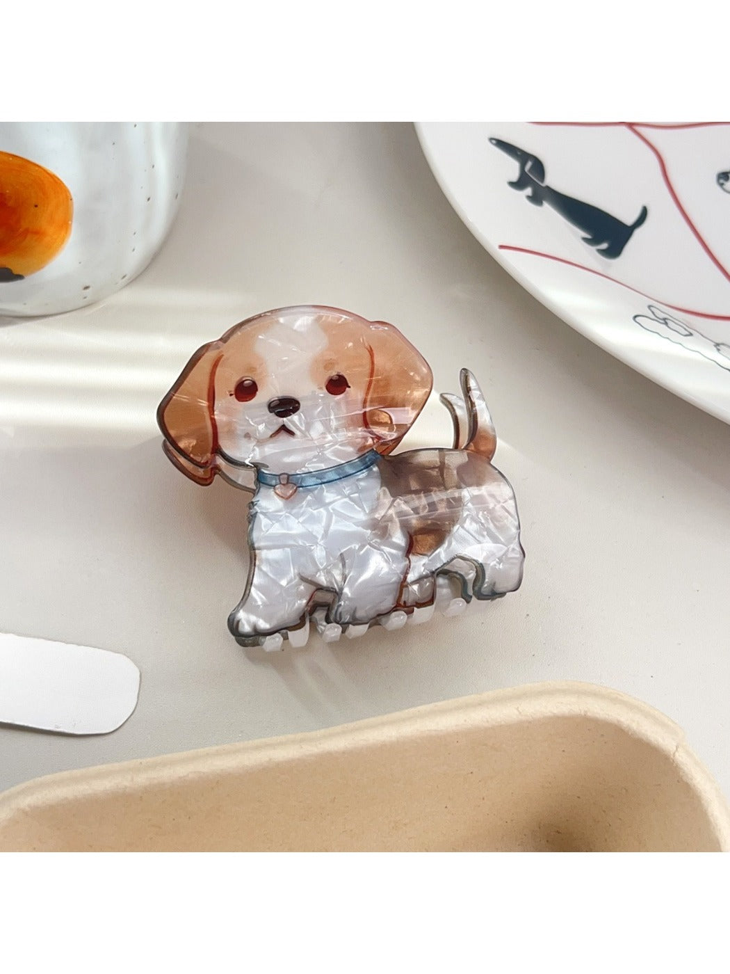 Beau - Cute Puppy Hair Clips