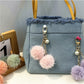 Keypus - Colorful Plush Pompom Bag Charm Keychain