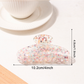 Beau - Heart Textured Half Round Claw Clip
