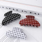 Beau - Retro Polka Dot Half Moon Claw Clip