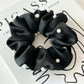Gifty - Solid Color Satin Fabric Hair Ties