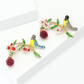 Brovia - Sweet Style Bird Accent Alloy Brooch