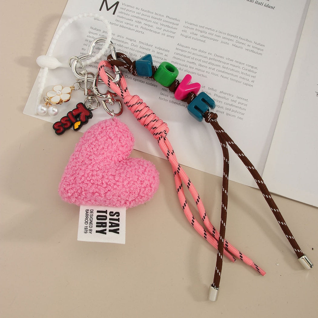 Keypus - Heart Shape Bag Hanging Charm Keychain