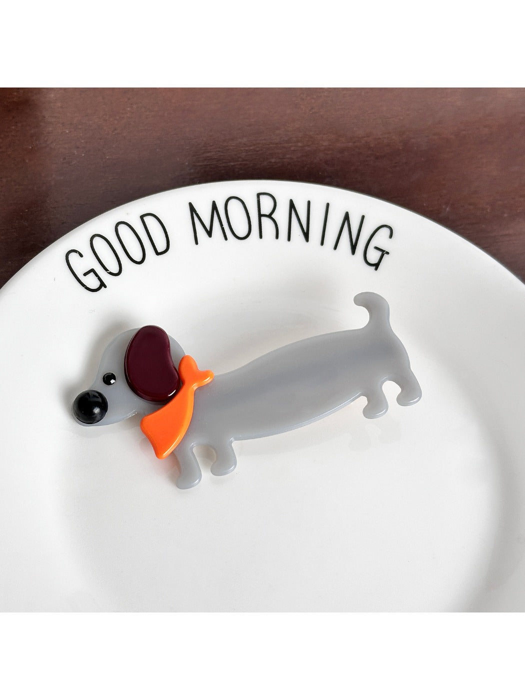 Beau - Cute Acetate Dachshund Hair Clip