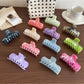 Beau - Marbled Plastic Geometric Line Claw Clip