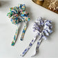 Gifty - Floral Print Bow Detail Polyester Scrunchie