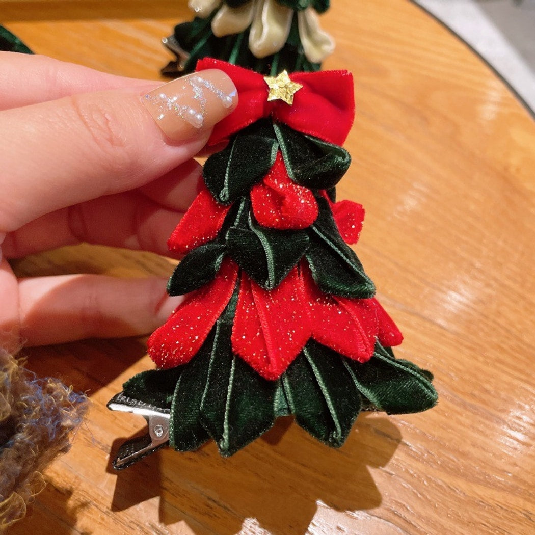 Gifty - Classic Christmas Tree Detail Hair Accessories