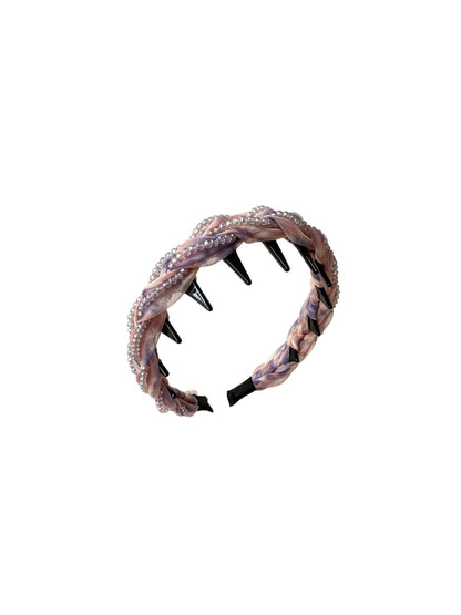 Gifty - Women's Braided Embellished Wide Headband