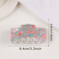 Beau - Large Square Marbled Texture Claw Clip