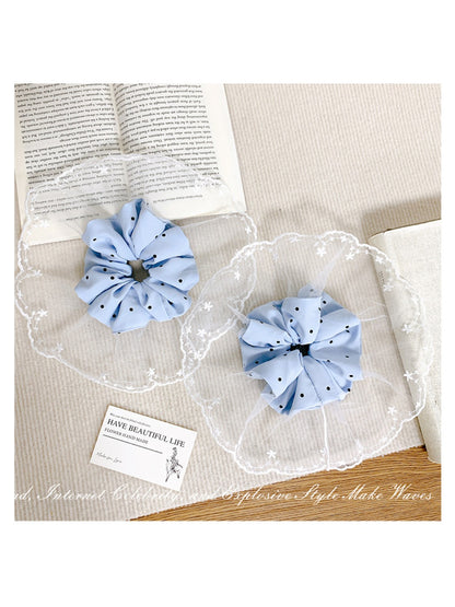 Gifty - Four-layer Hair Ring with Polked Lace