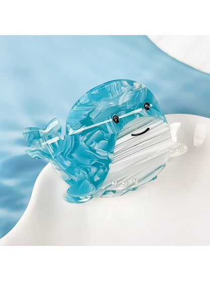 Beau - Cartoon Whale Acetate Fiber Claw Hair Clip
