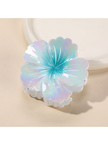 Beau - Gradient Floral Plastic Hair Claw Clip
