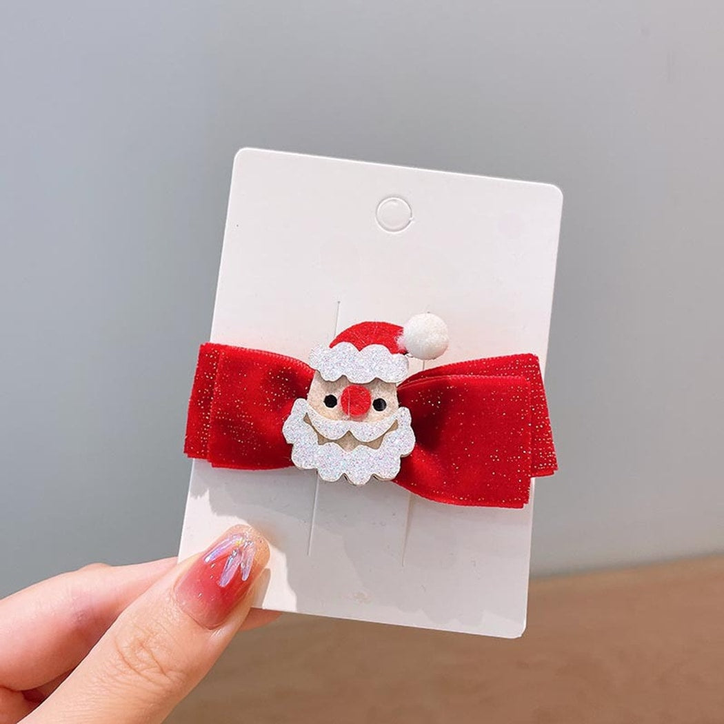Beau - Bright Christmas Theme Bow Decorative Hair Clip