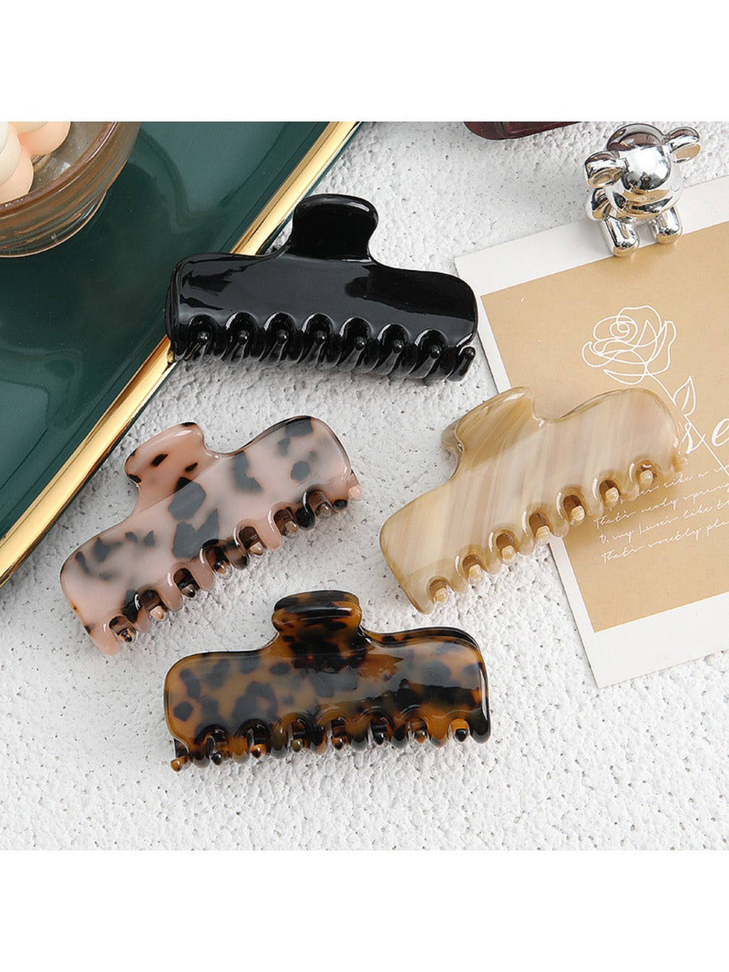 Beau - Ombré Rectangular Claw Clip