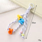 Keypus - Colorful Letter-Shaped Beaded Keychain
