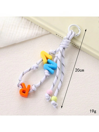 Keypus - Colorful Letter-Shaped Beaded Keychain