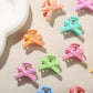 Beau - Glossy Plastic Bow Detail Side Hair Claw Clip