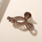 Beau - Retro Leopard Pattern Bow Form Claw Clip