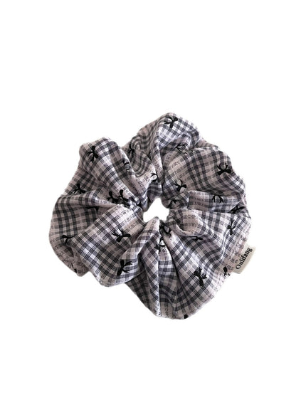 Gifty - Plaid Bow Pattern Scrunchie