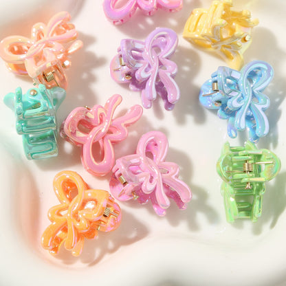 Beau - Glossy Bow Detail PS Side Hair Claw Clip
