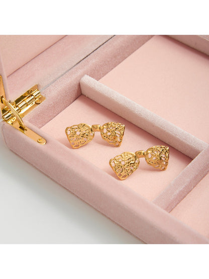 Earedge - Delicate Cut Out Bow Earrings