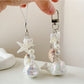 Keypus - Beaded Ocean Whale Accent Bag Charm Keychain