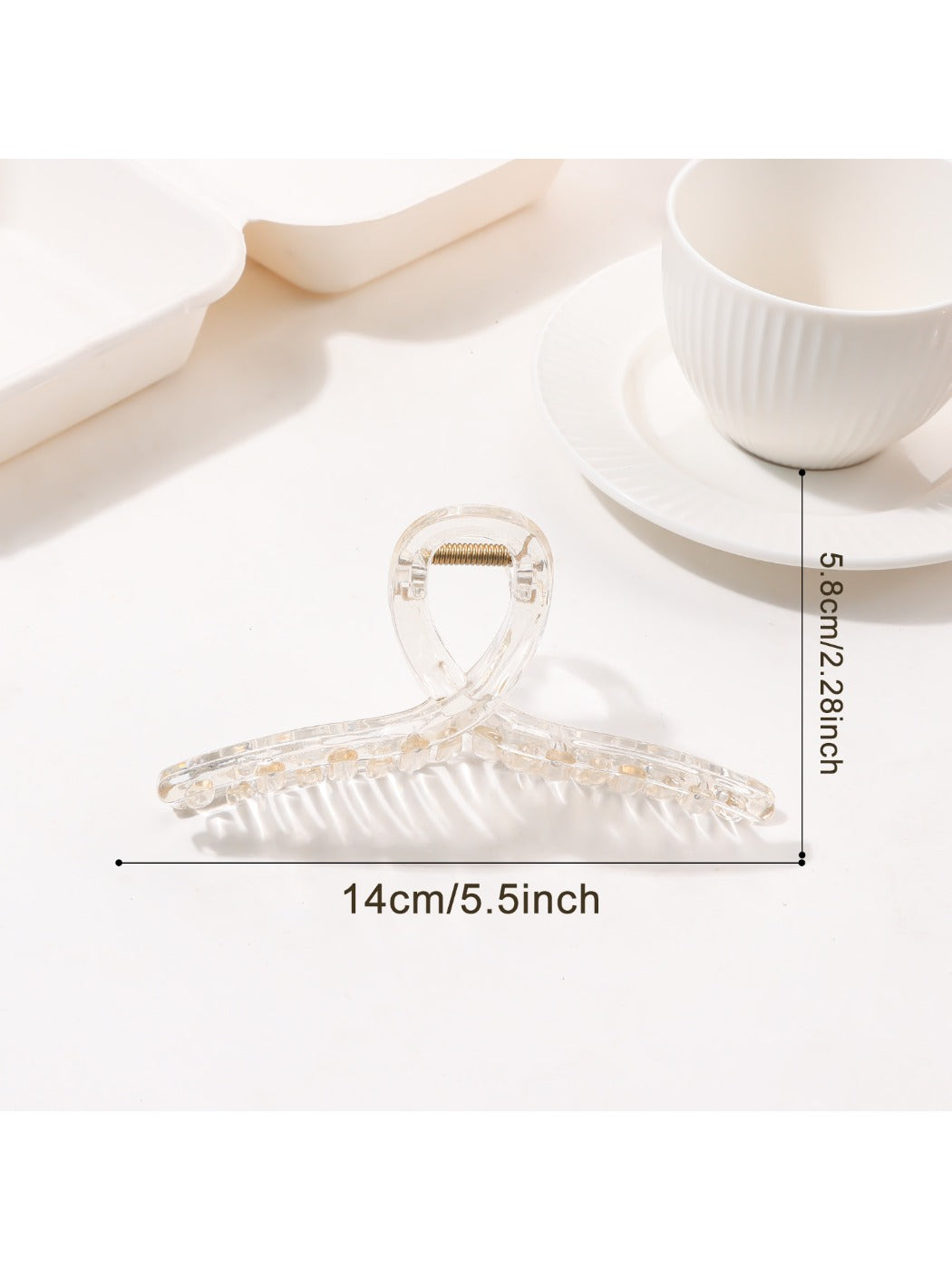 Beau - Clear Large Claw Clip