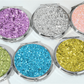 Mirroray - Portable Sequin-Look Round Compact Mirror