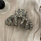 Beau - Irregular Acetate Fiber Alloy Claw Clip