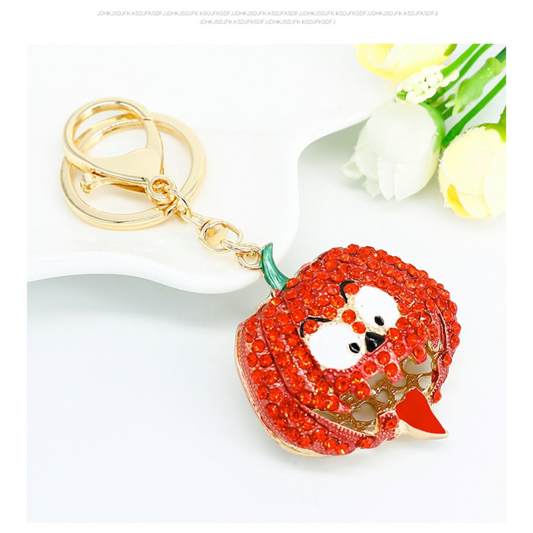 Keypus - Halloween Smiley Pumpkin Design Keychain