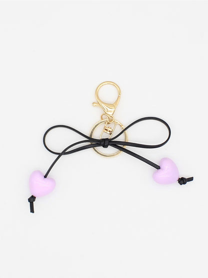 Keypus - Cute Heart Bow Keychain